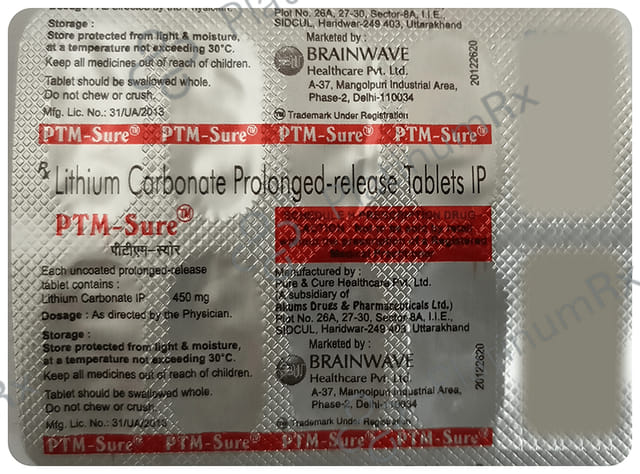 PTM Sure 450mg Tablet PR