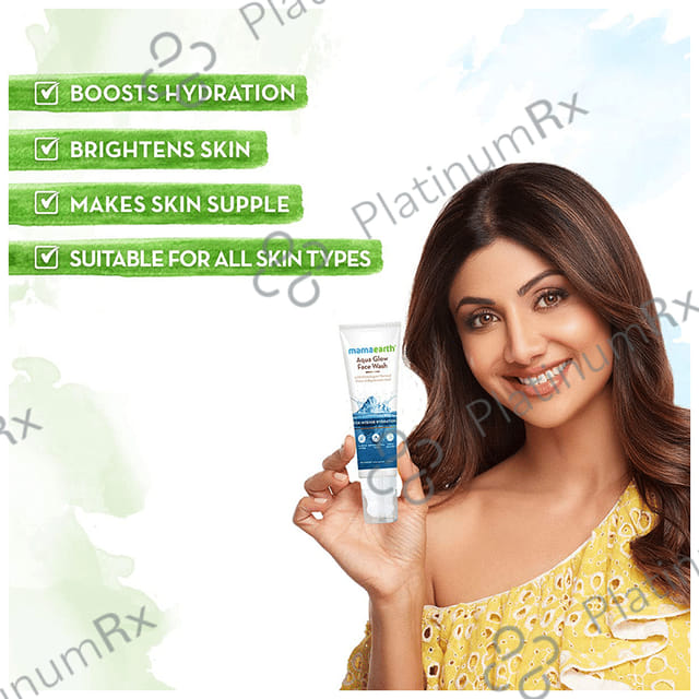 Mamaearth Aqua Glow Face Wash 100ml