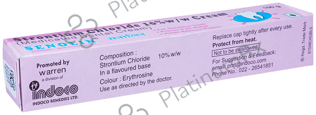 Senolin Foaming 10% Medicated Dental Cream 100gm