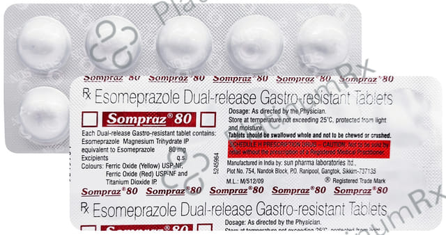 Sompraz 80mg Tablet 10s