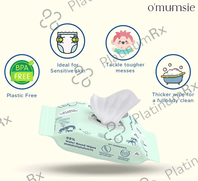 O'mumsie Soft as Snowball Baby Wipes