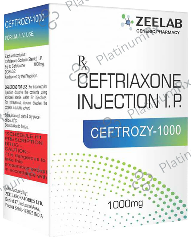 Ceftrozy 1000mg Injection 1s