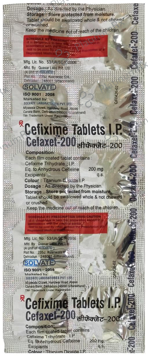 Cefaxet 200mg Tablet 10s