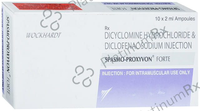 Spasmo Proxyvon Forte 25/10mg Injection 2ml