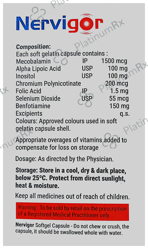 Nervigor Soft Gelatin Capsule
