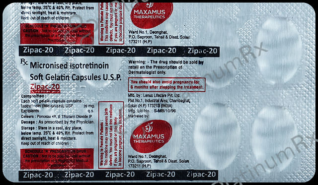 Zipac 20mg Soft Gelatin Capsule 10s