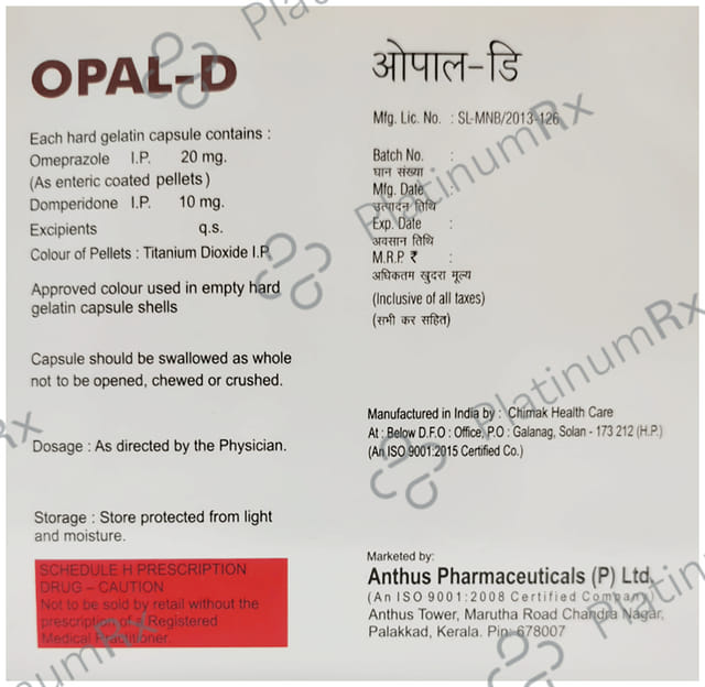 Opal D Capsule 15 Capsule
