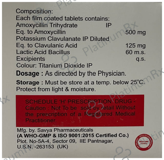 Bjoclav-625 LB Tablet