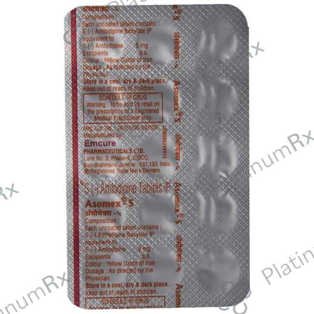 Asomex 5mg Tablet 15s