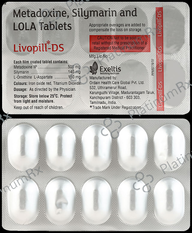 Livopill DS 150/500/140mg Tablet 10s