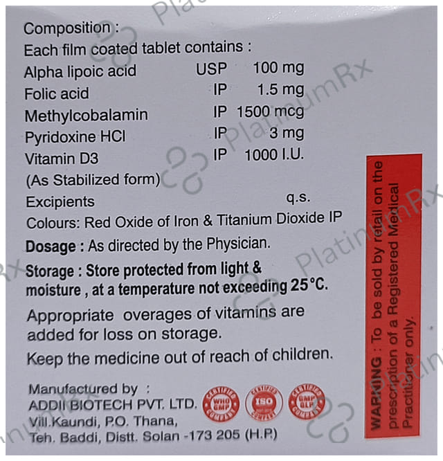 Nuroden D3 Tablet 10s