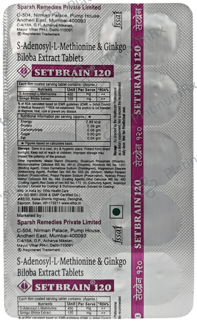 Setbrain 120 Tablet 10s