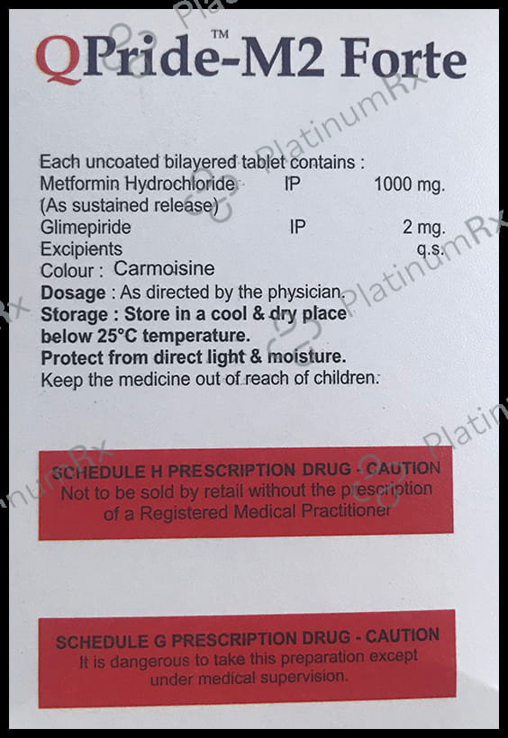 QPride M2/1000mg Forte Tablet SR 10s