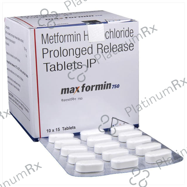 Maxformin 750mg Tablet PR 15s
