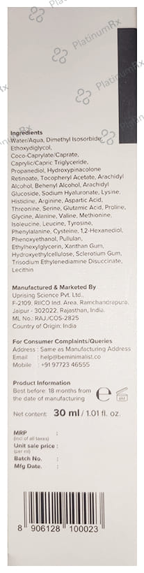 Minimalist 02% Granactive Retinoid Anti-Ageing Face Cream