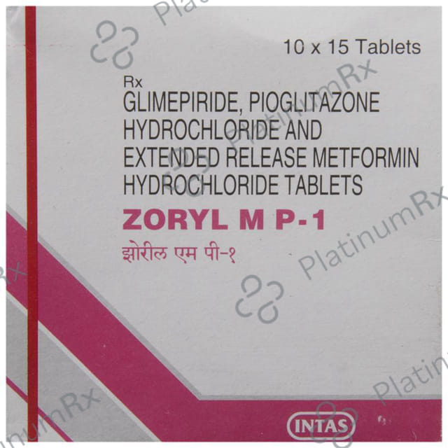 Zoryl MP 1/500/15mg Tablet ER 15s