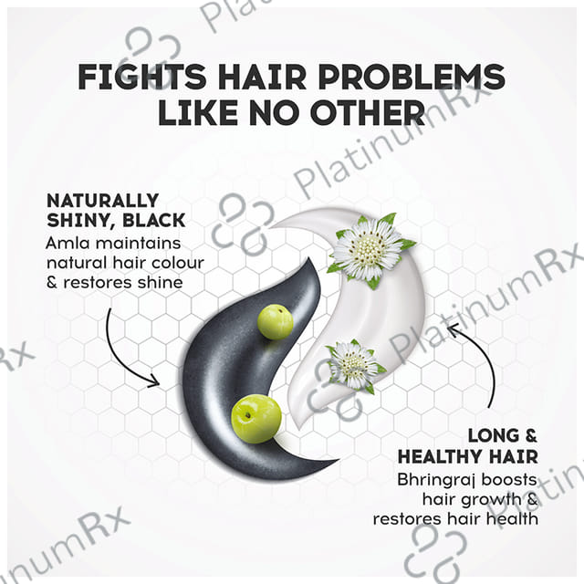 Dabur Vatika Naturals Amla & Bhringraj Long & Black Shampoo 640 ml