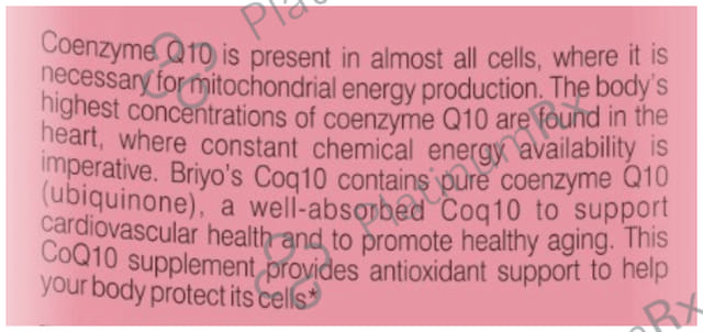 Briyo Coenzyme Q10 200mg Capsule 60s