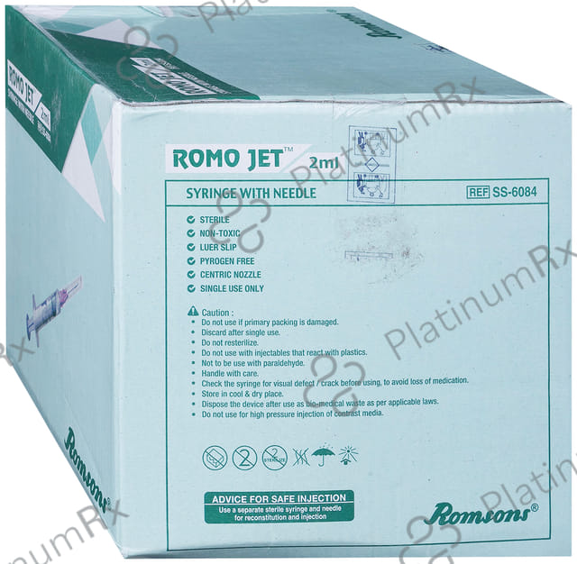 Romsons Romoject Syringe 100 X (2ml x 24g)