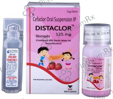 Distaclor 125mg Strawberry Oral Suspension 30ml