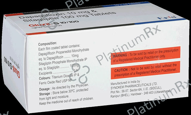 Gluxit S 10/100mg Tablet 10s