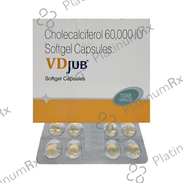 Vdjub D3 Soft Gelatin Capsule 8s
