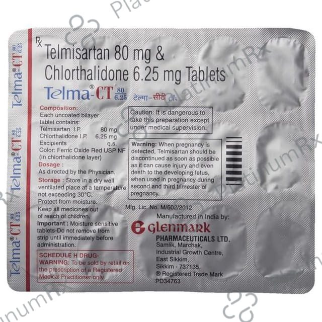 Telma CT 80/6.25mg Tablet 15s