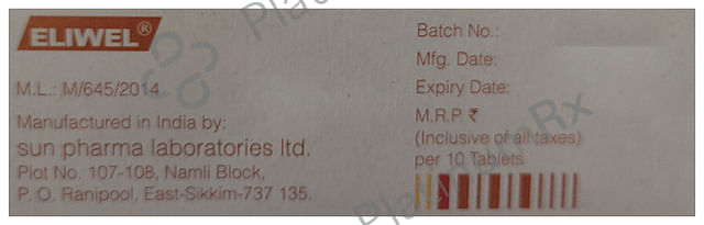Eliwel 25mg Tablet 10s