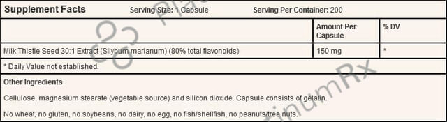 Jarrow Formulas Milk Thistle 150mg Capsule - Supports Liver Function 100 capsules