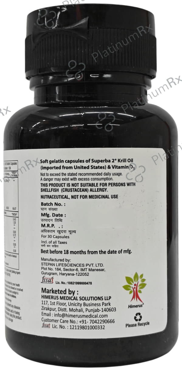Supakrill Soft Gelatin Capsule 30 Soft Gelatin Capsule