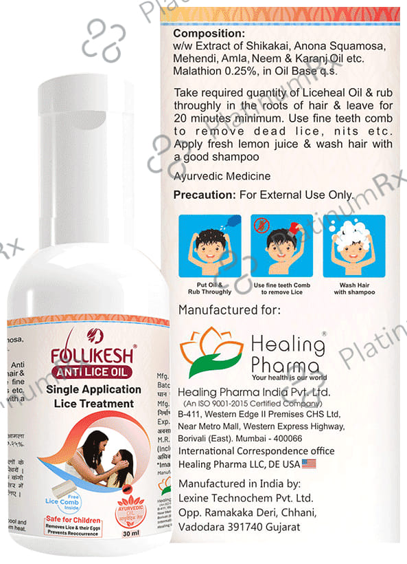 Follikesh Anti Lice Oil 30ml