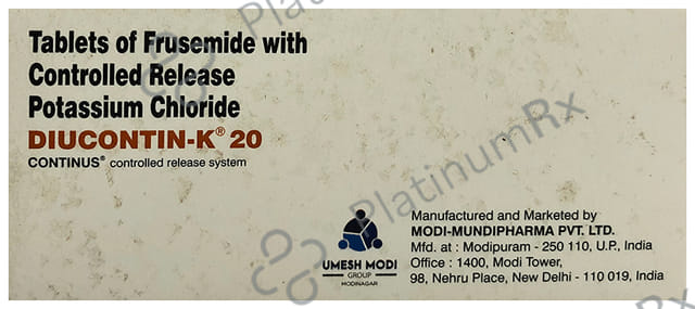 Diucontin-K 20mg/300mg Tablet