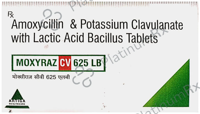 Moxyraz CV 625 LB Tablet 6s