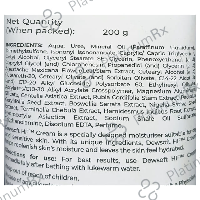 Dewsoft HF Cream 200gm