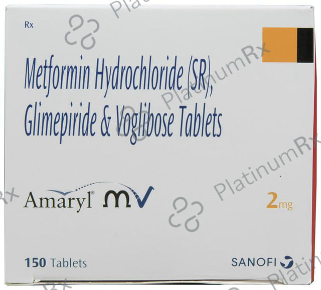 Amaryl MV 2/500/0.2mg Tablet SR 15s