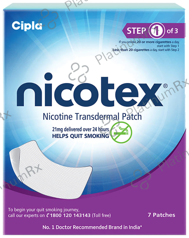 Nicotex 21mg Transdermal Patch 7s (Step 1 of 3)