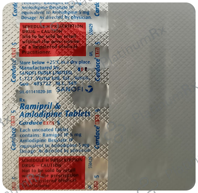 Cardace AM 5/5mg Tablet 15s