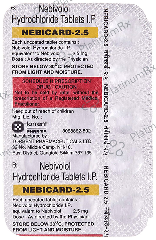 Nebicard 2.5mg Tablet 15s