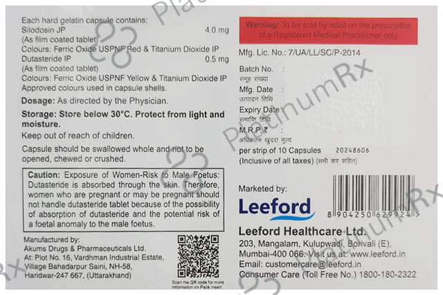 Sildohyp D 4/0.5mg Capsule 10s