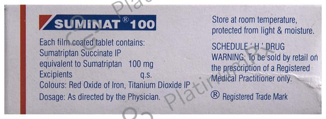 Suminat 100mg Tablet 1s