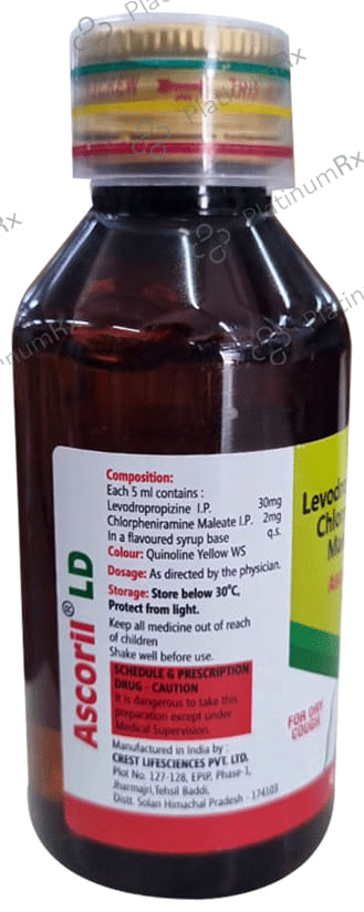 Ascoril LD 2/30mg Syrup 100ml