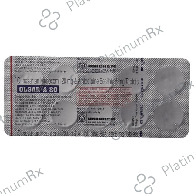 Olsar A 5/20mg Tablet 10s