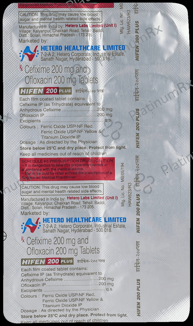 Hifen Plus 200/200mg Tablet 10s