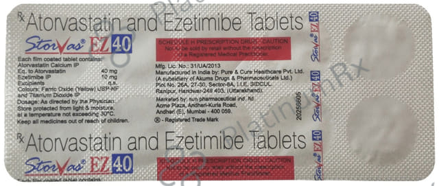 Storvas EZ 40/10mg Tablet 10s