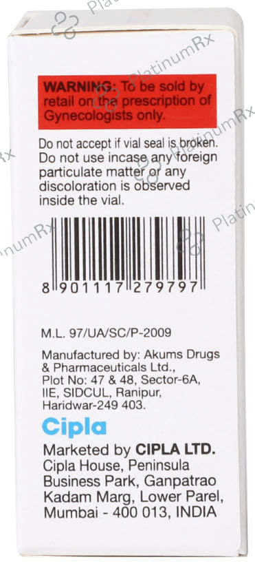 Endogest AQ 25 Injection 1.119ml