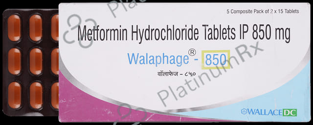 Walaphage 850mg Tablet 15s