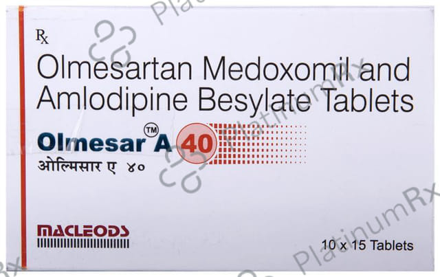 Olmesar A 40mg Tablet 15s