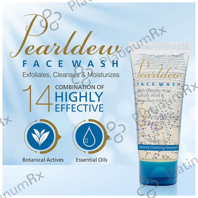Pearldew 3 Way Antibacterial Action Face Wash (100ml Each) 1 Tube