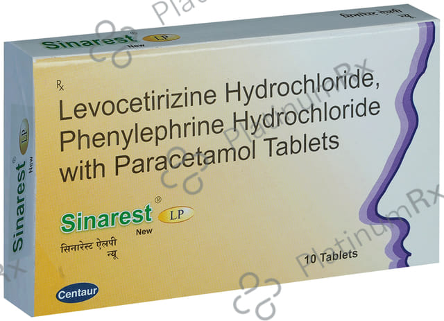 Sinarest LP New 2.5/10/500mg Tablet 10s