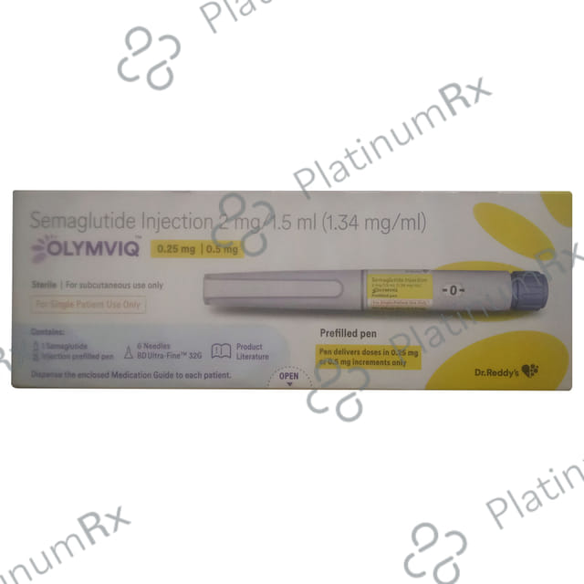 Olymviq 0.25/0.5mg Injection (1 Multi-dose Disposable Pen, 6 Needle, 6 Alcohol Swab)